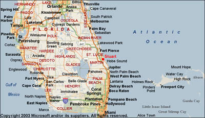 Stuart FL City Map